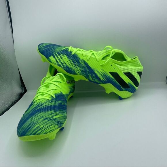 NEW Men’s Adidas Nemeziz 19.3 FG Soccer Cleats Size 12,13 Neon Green FV3988 NWT - Picture 1 of 5